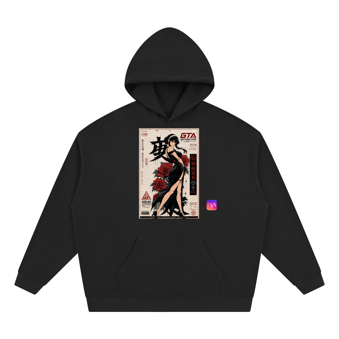GLK X GTA Unisex Waffle Hoodie