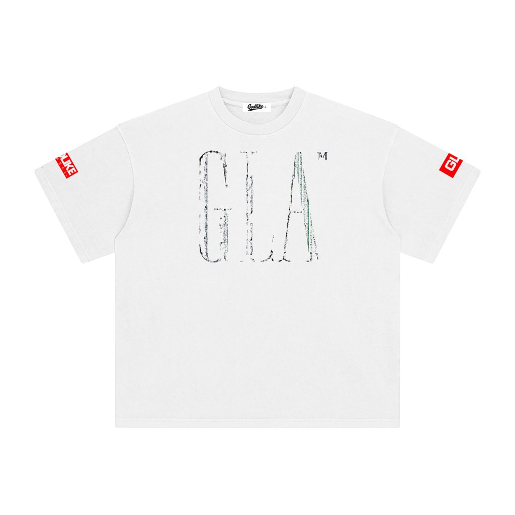 NEW GLA LOGO Enzyme Washed T-Shirt