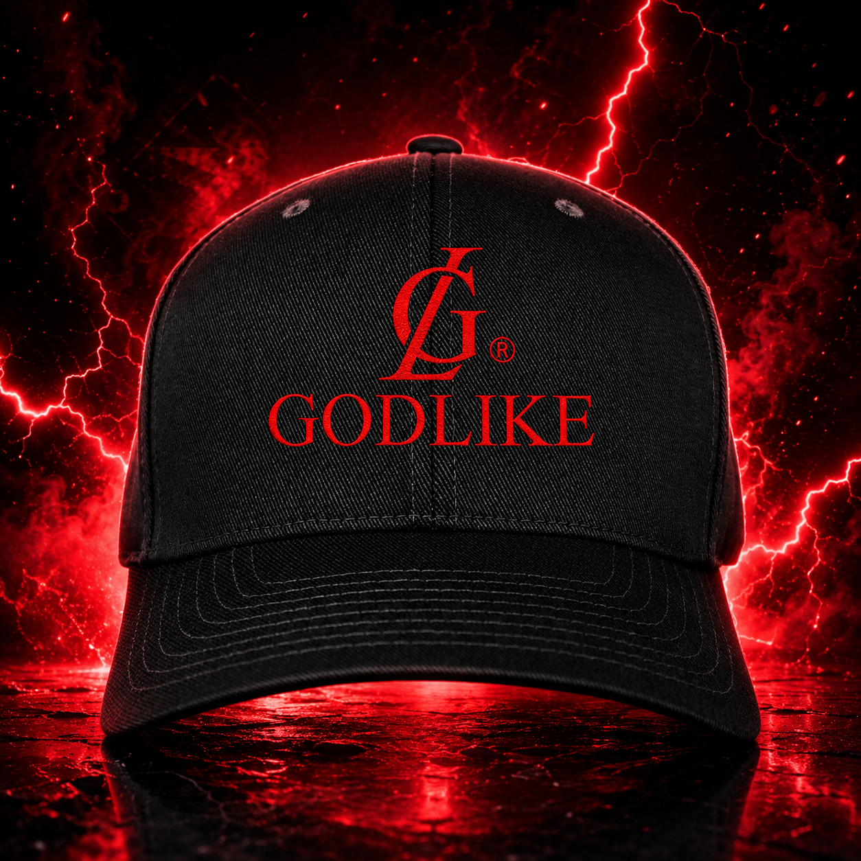 GL Godlike Logo Hat - Fitted Black Edition