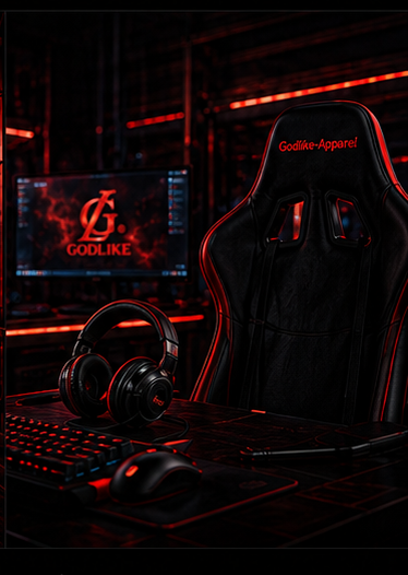Godlike Apparel gaming setup