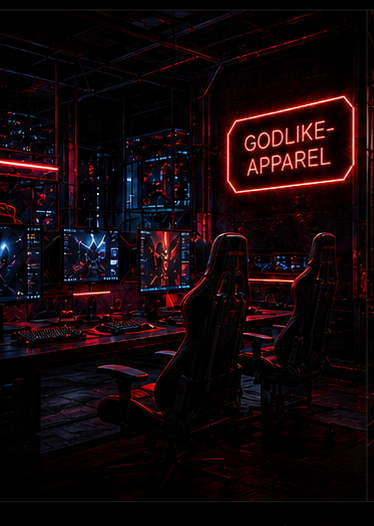 Godlike Apparel gaming setup