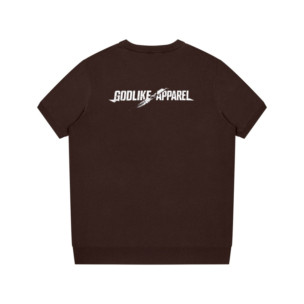 DJEROCKSTAR GTA x GLA brown printwashed oversized cotton T-shirt back product picture