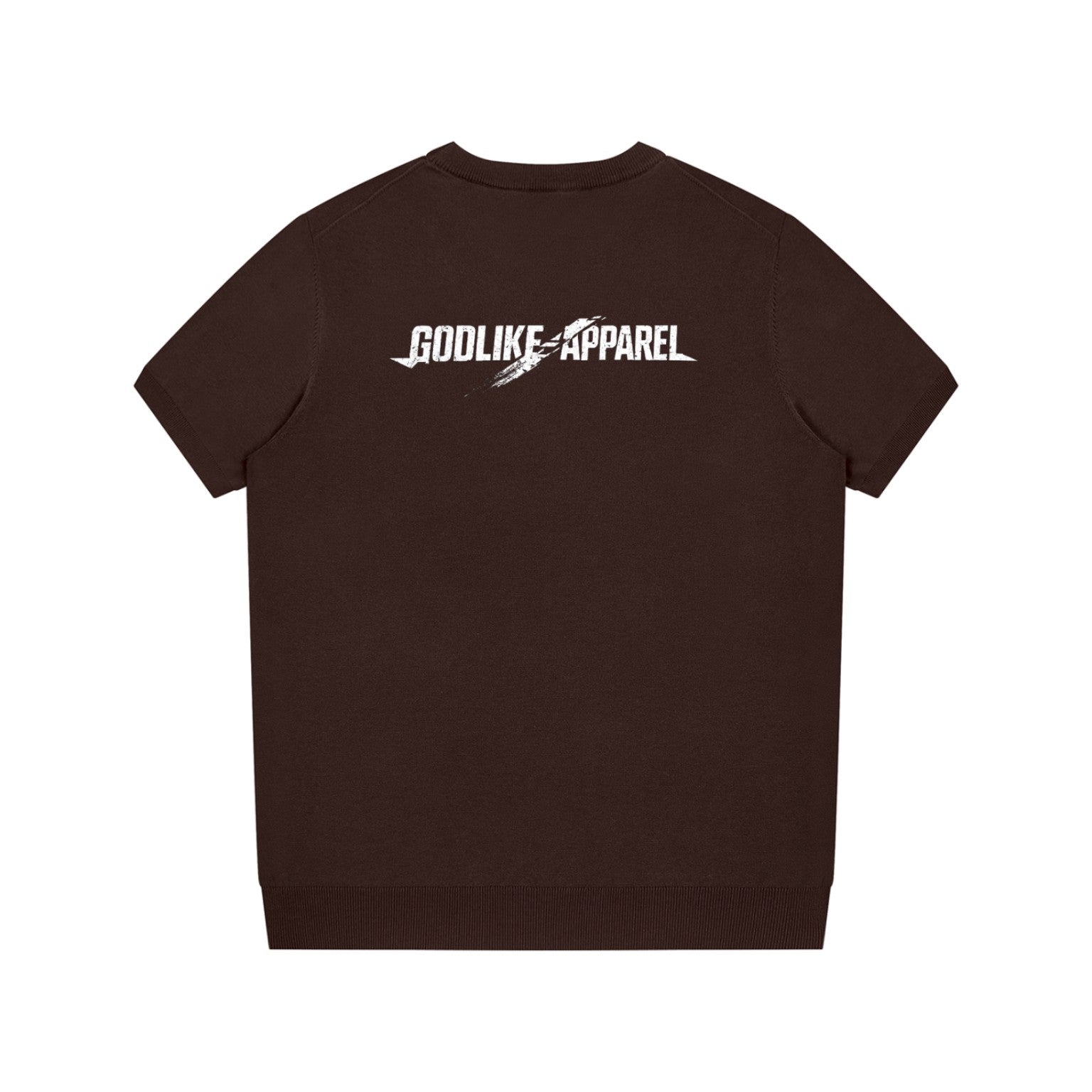 DJEROCKSTAR GTA x GLA brown printwashed oversized cotton T-shirt back product picture