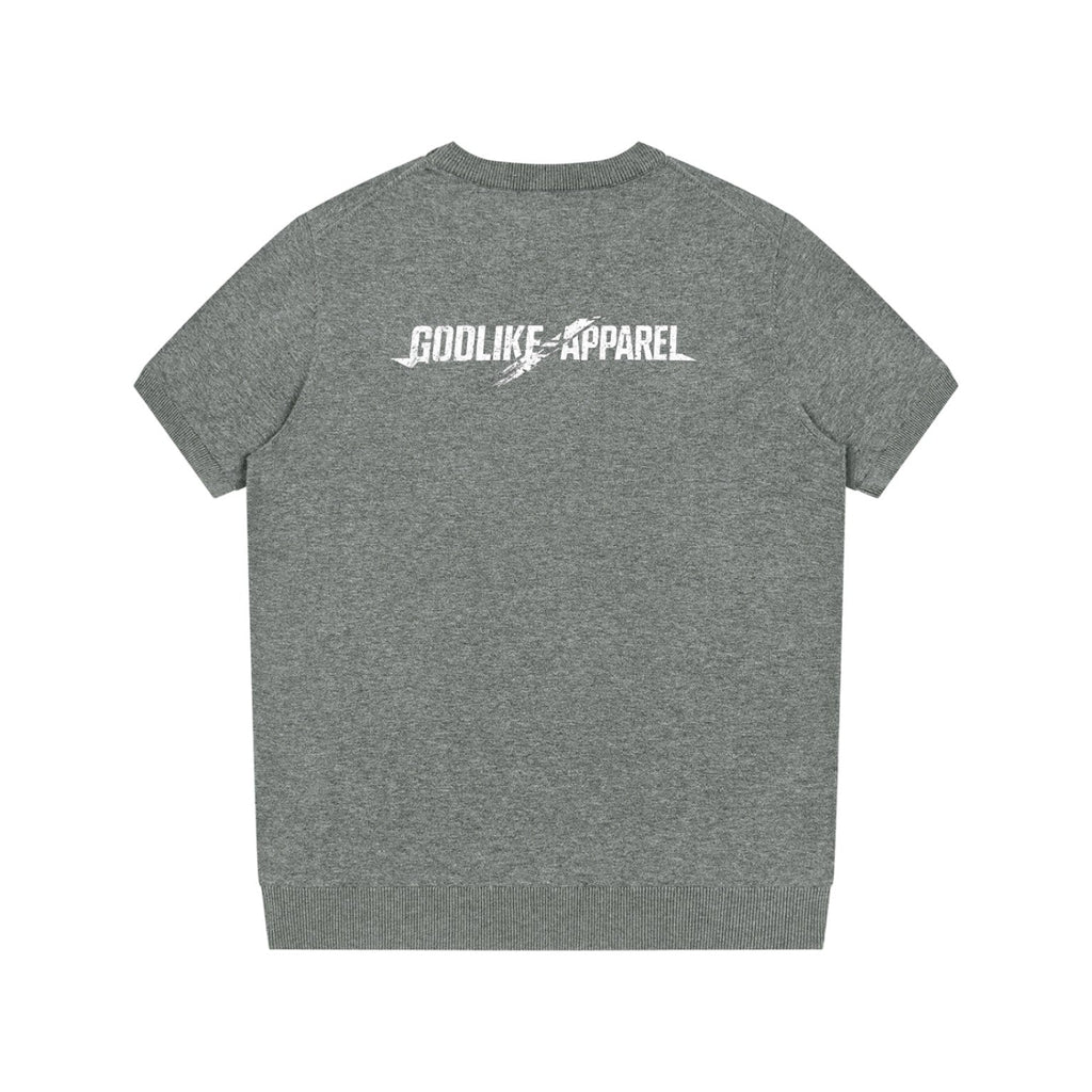 DJEROCKSTAR GTA x GLA gray printwashed oversized cotton T-shirt back product picture